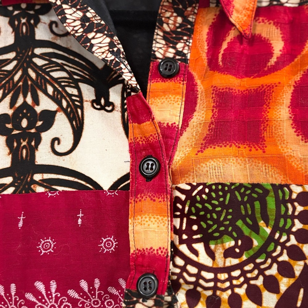 Vintage Patchwork Long Coat Size Large - image 8